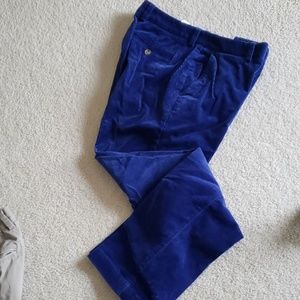 Royal blue wide whale cords